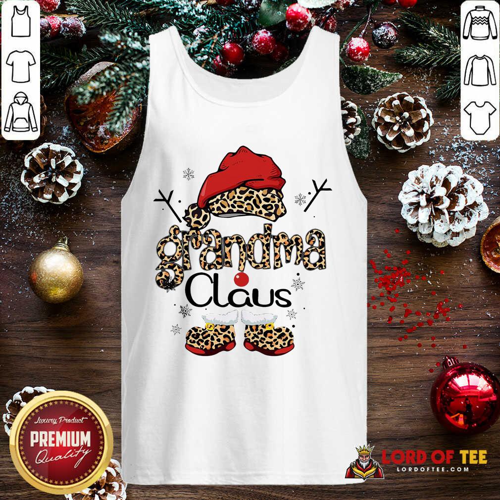  Leopard Grandma Claus Ugly Christmas Tank Top-Design By Lordoftee.com 