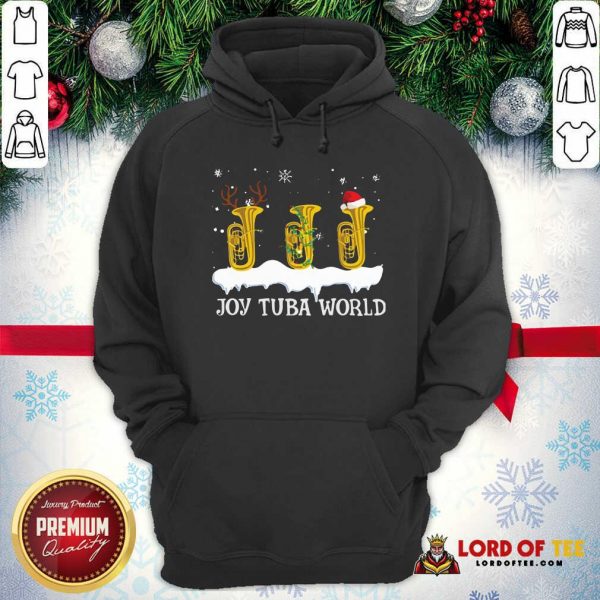 Joy Tuba World Christmas Hoodie-Design By Lordoftee.com