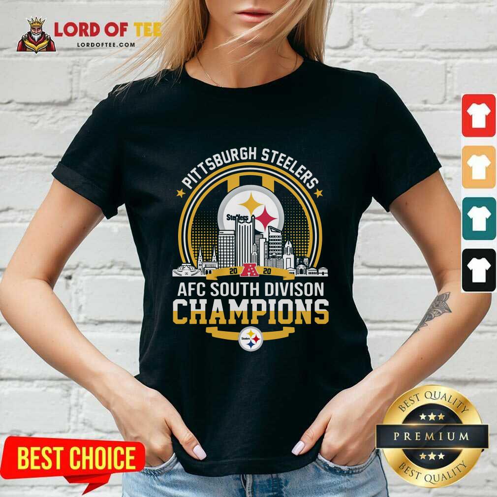 Pittsburgh Steelers 2020 Afc South Division Champions V-neck - Desisn By Lordoftee.com