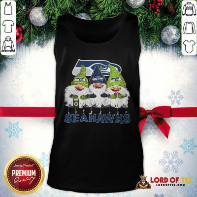 Seattle Seahawks Gnomies Christmas Tank Top-Design By Lordoftee.com 