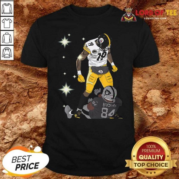 Pittsburgh Steelers JuJu Smith And Oakland Raiders Antonio Brown Shirt - Desisn By Lordoftee.com