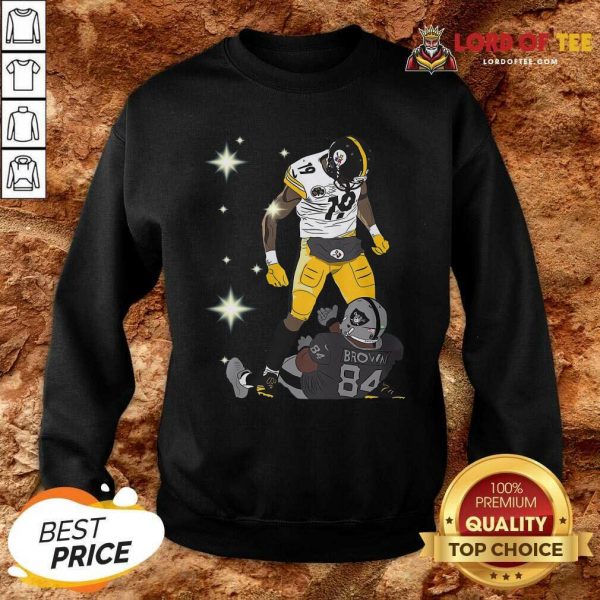 Pittsburgh Steelers JuJu Smith And Oakland Raiders Antonio Brown Sweatshirt - Desisn By Lordoftee.com