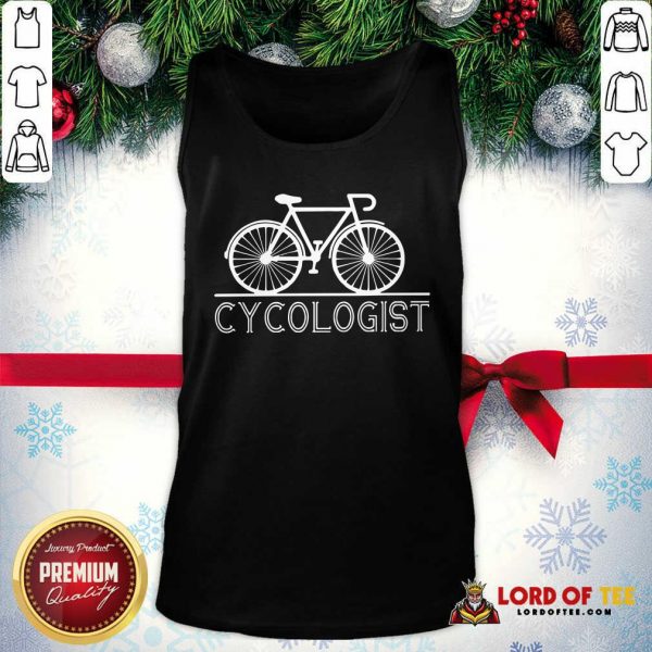 The Bicycle Cycologist Tank Top-Design By Lordoftee.com
