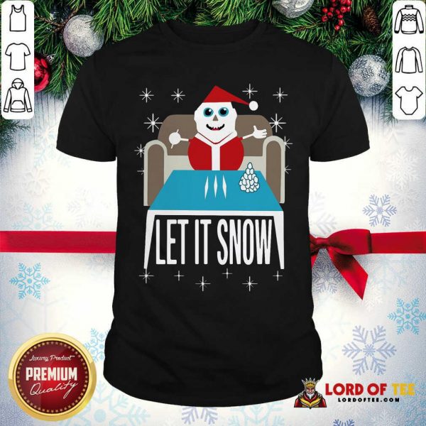 Walmart Cocaine Santa Let It Snow Santa Cocaine Christmas Sweater Shirt-Design By Lordoftee.com