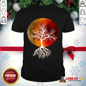 Blood Moon With Tree Moon Lunar Eclipse Moonlight Full Moon Pullover Shirt - Design By Lordoftee.com