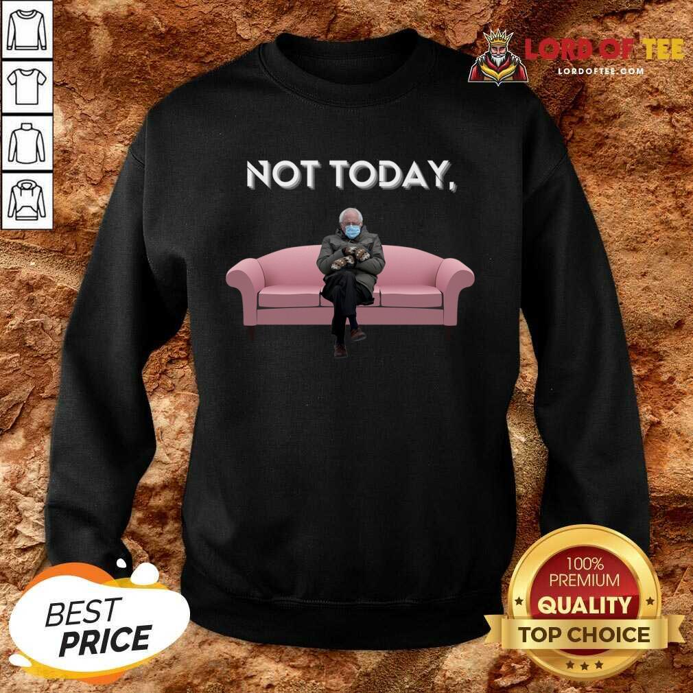 Not Today Bernie Sanders Mittens Meme Essential Sweatshirt