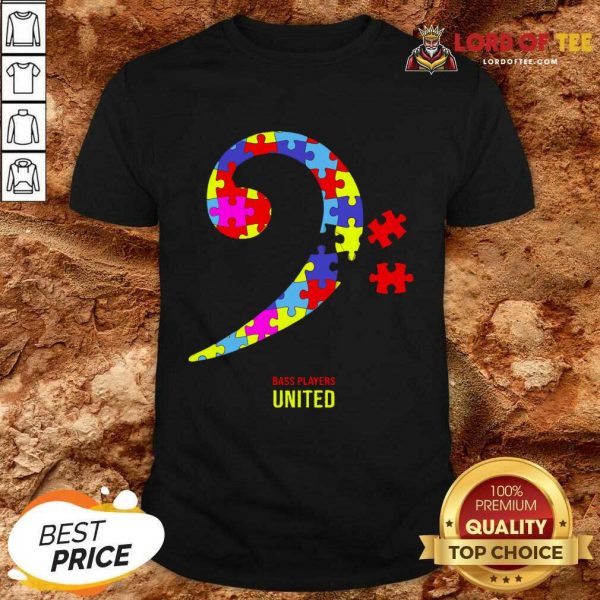 Bass Players United Rocks For Autism Shirt