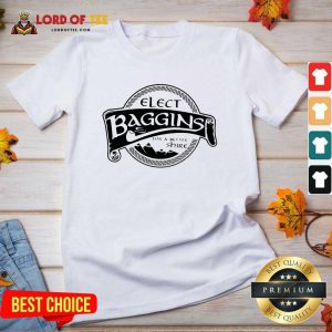Elect Baggins For A Better Shire V-neck - Desisn By Lordoftee.com