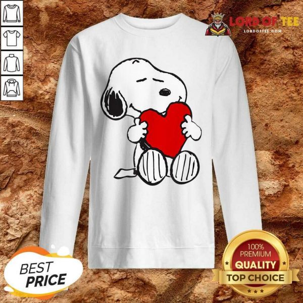 Snoopy Hug Heart Valentines Day Sweatshirt - Desisn By Lordoftee.com