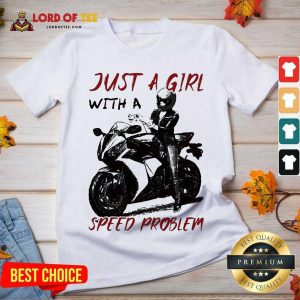 Sportbike Just A Girl With A Speed Problem V-neck