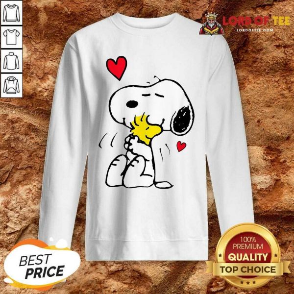Snoopy Hug Woodstock Valentines Day Sweatshirt - Desisn By Lordoftee.com