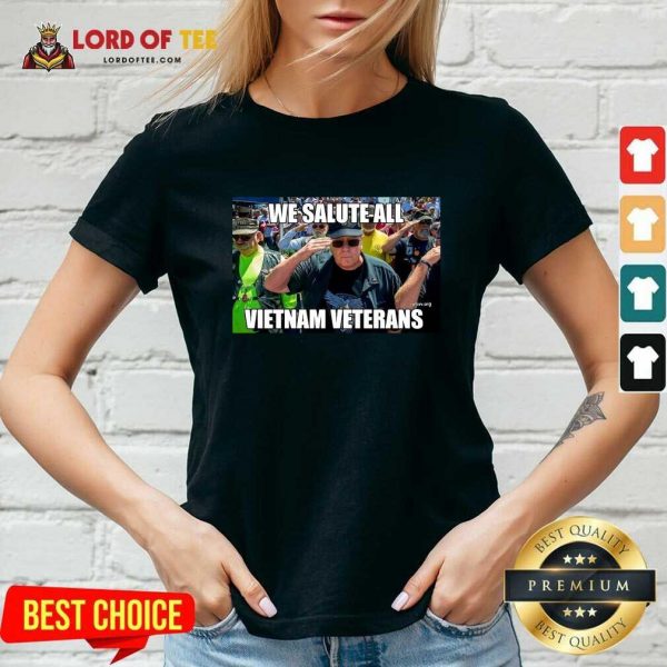 We Salute All Vietnam Veterans V-neck - Desisn By Lordoftee.com