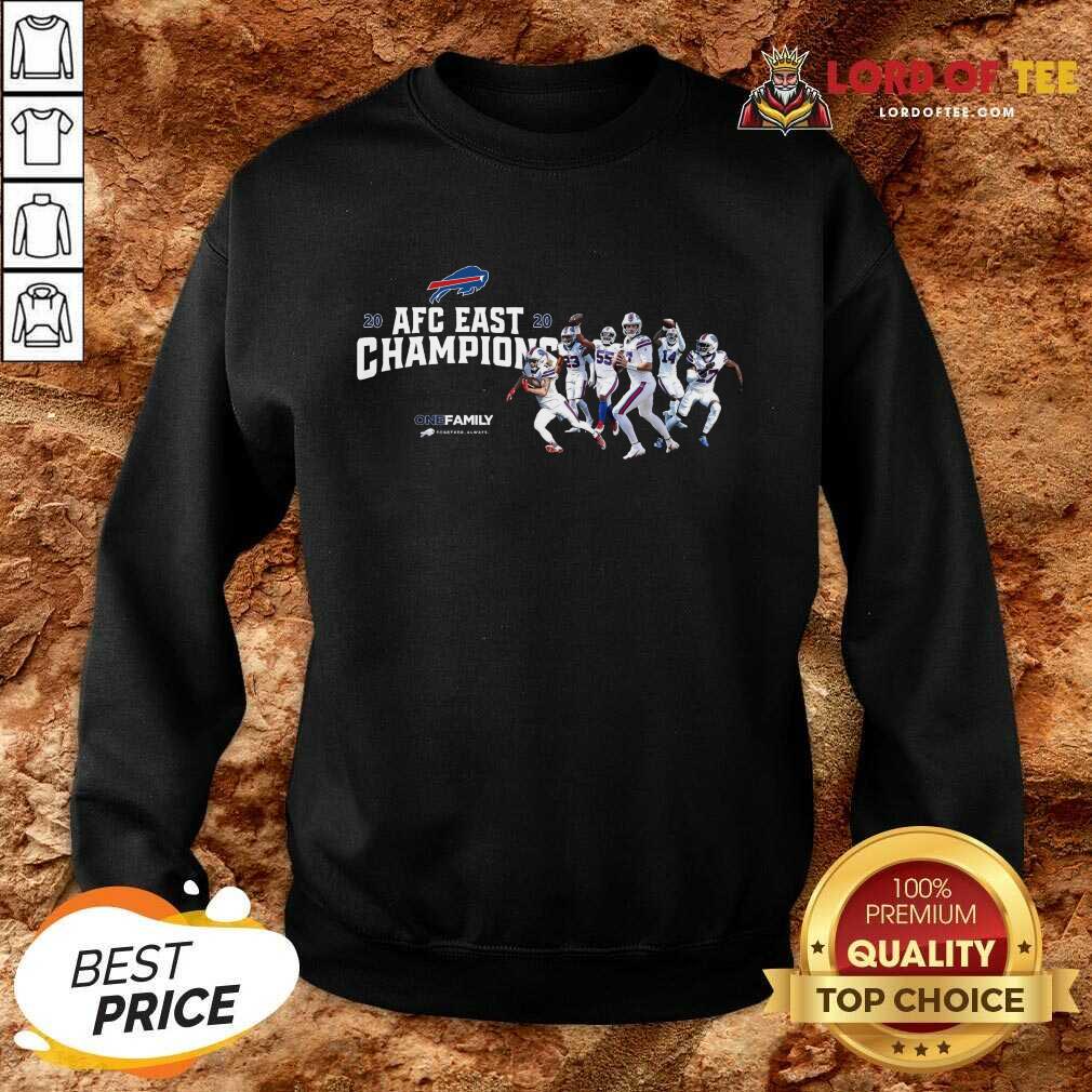 Buffalo Bills 2020 AFC East Champions One Family Sweatshirt