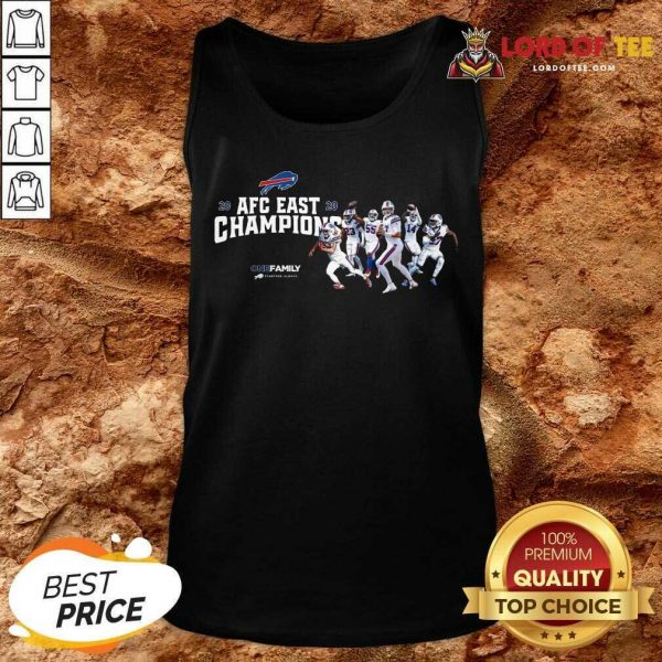 Buffalo Bills 2020 AFC East Champions One Family Tank Top