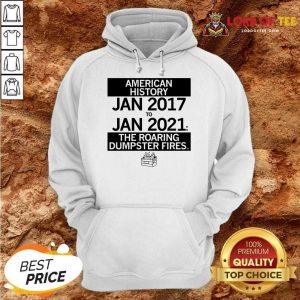 American History From January 2017 January 2021 The Roaring Dumpster Fires Hoodie