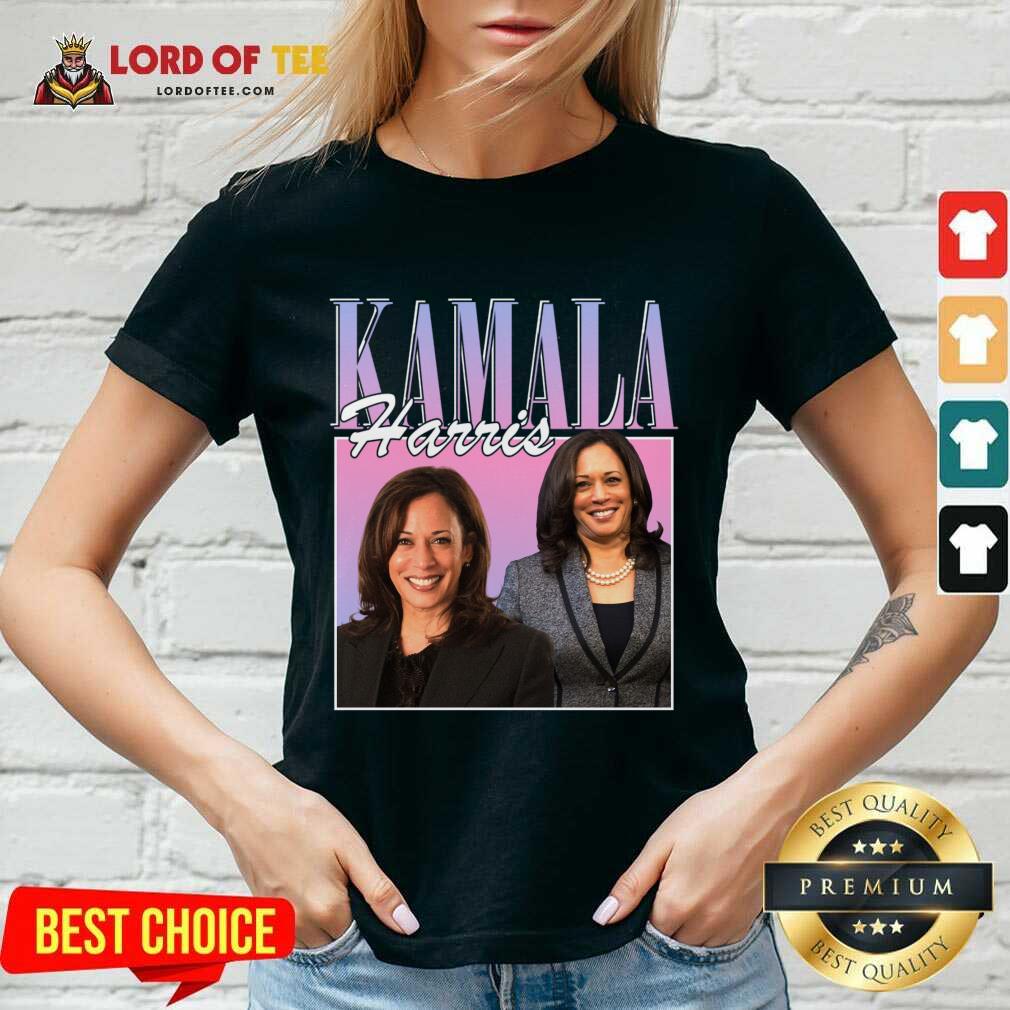 Kamala Harris Rap Hip Hop 90s Retro Vintage V-neck