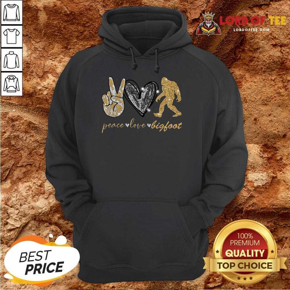 Apprehensive Hot Peace 789 Love Bigfoot Super Hoodie