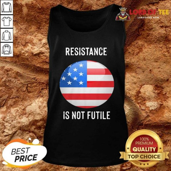 Resistance Is Not Futile American Flag Tank Top