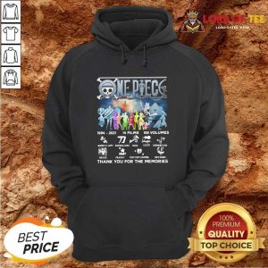 One Piece 14 Films 100 Volumes Thank You For The Memories Signatures Hoodie