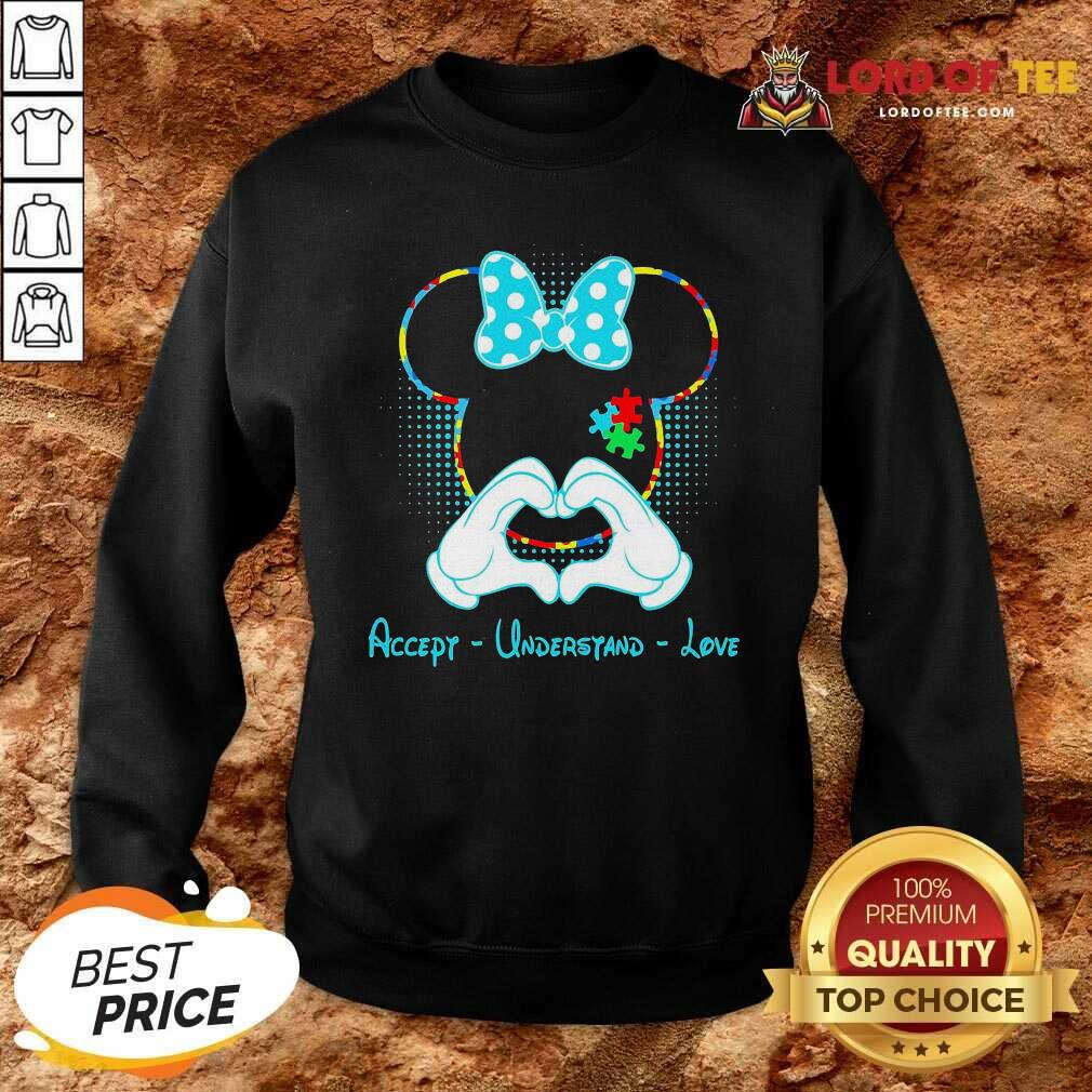 Minnie Mouse Accept Understand Love Sweatshirt