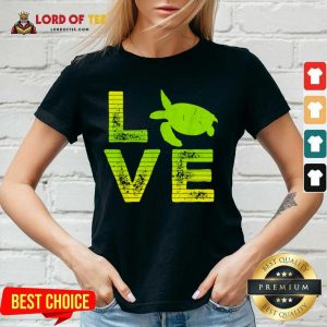 Just Funny Nice Sea Turtles Boys And Girls V-Neck