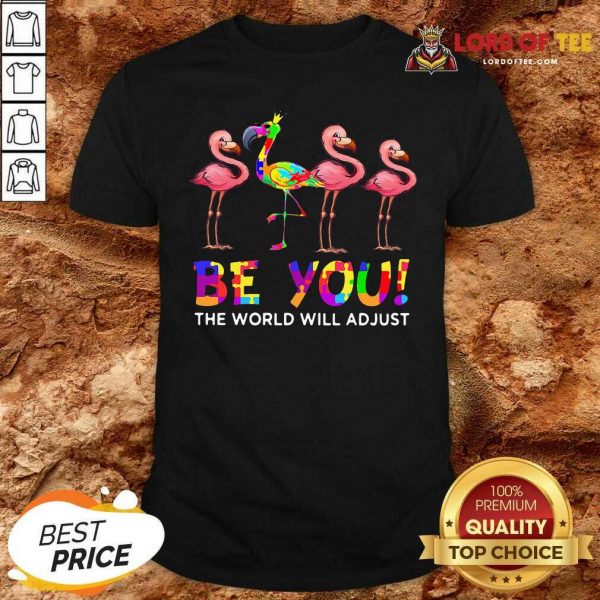 Flamingo Be You The World Will Adjust Shirt
