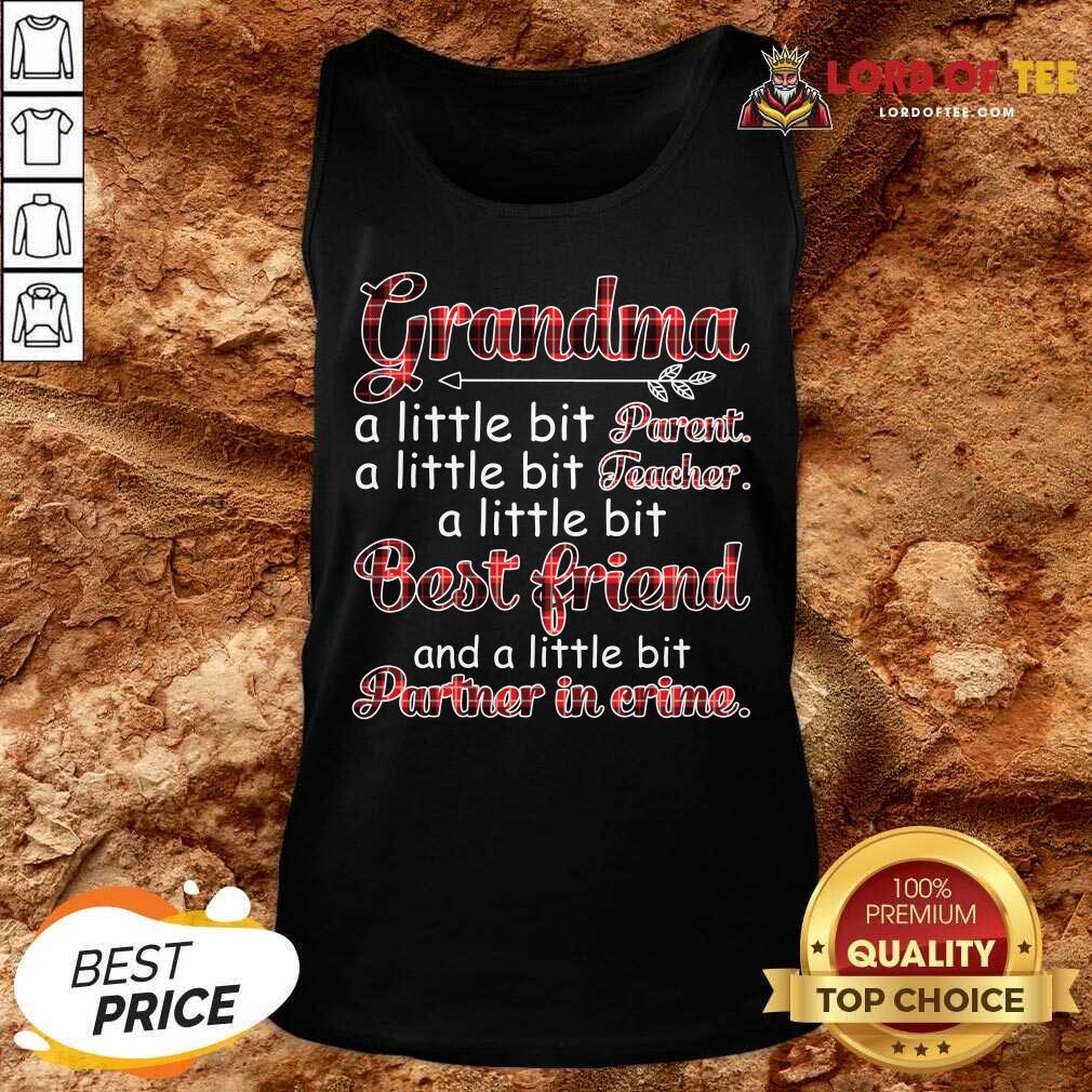 Nice A Little Bit Partner Teacher Best Friend Tank Top