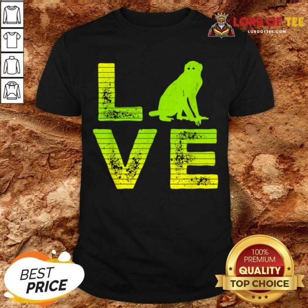Official I Actually Love Monkeys Boys And Girls Shirt