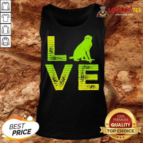 Official I Actually Love Monkeys Boys And Girls Tank Top