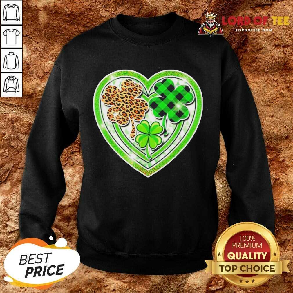 Premium St Patrick Day Buffalo Plaid Sweatshirt