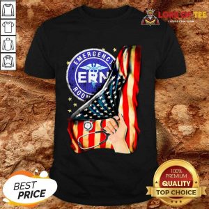 Top Emergency Room And American Flag Shirt