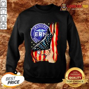Top Emergency Room And American Flag Sweatshirt