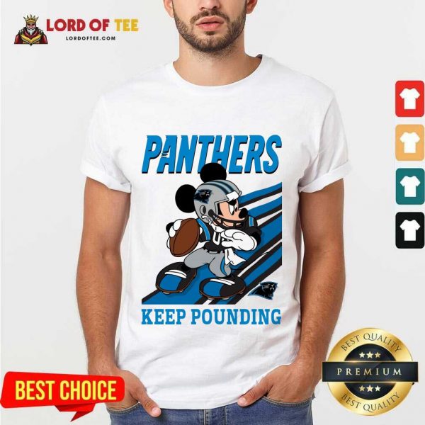Top Mickey Mouse Carolina Panthers Keep Pounding Shirt