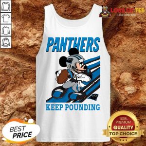 Top Mickey Mouse Carolina Panthers Keep Pounding Tank Top