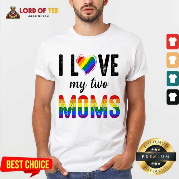 Top My 2 Moms Lesbian Pridets For Kids Shirt