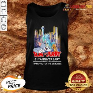 Tom And Jerry 81st Anniversary 1940 2021 Thank You For The Memories Tank Top