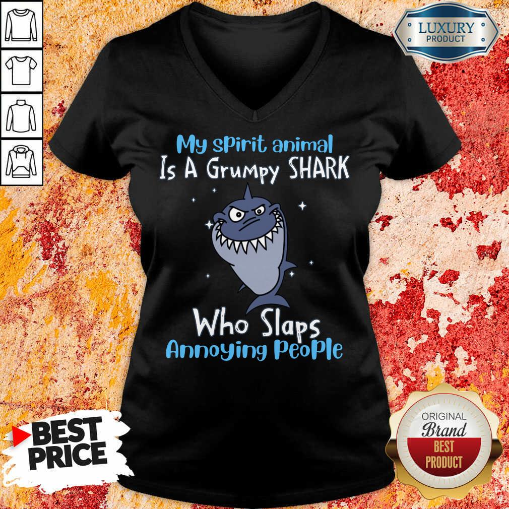 My Spirit Animal Is A Grumpy Shark V-neck
