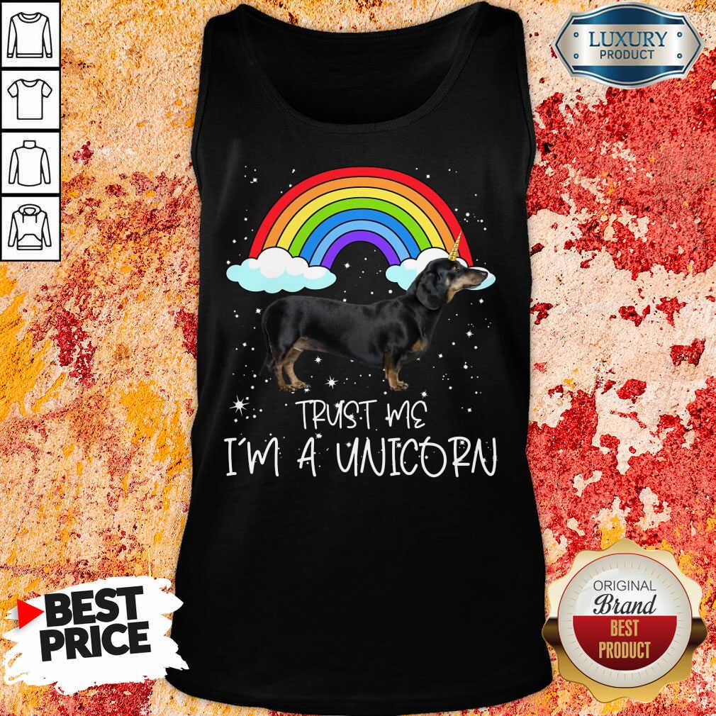 Original Dachshund Trust Me Im A Unicorn Tank Top