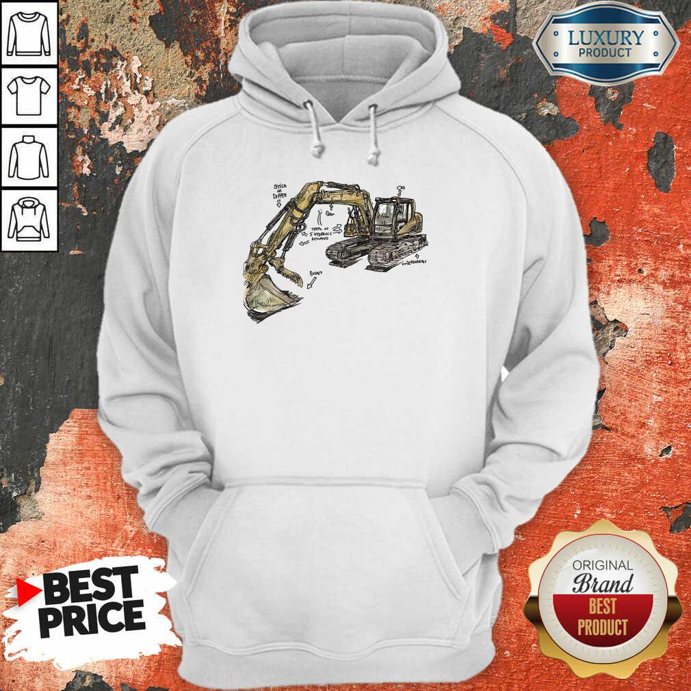 Bulldozer Anatomy Hoodie