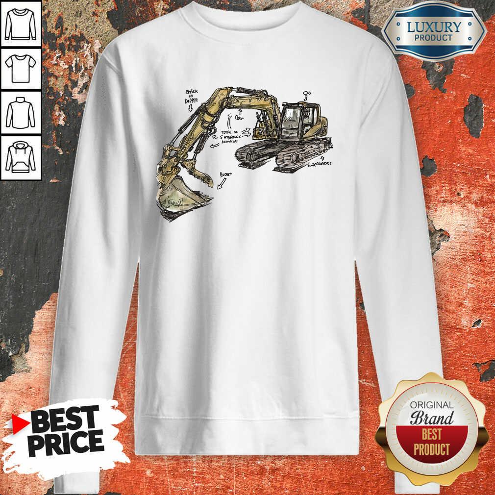 Bulldozer Anatomy Sweatshirt