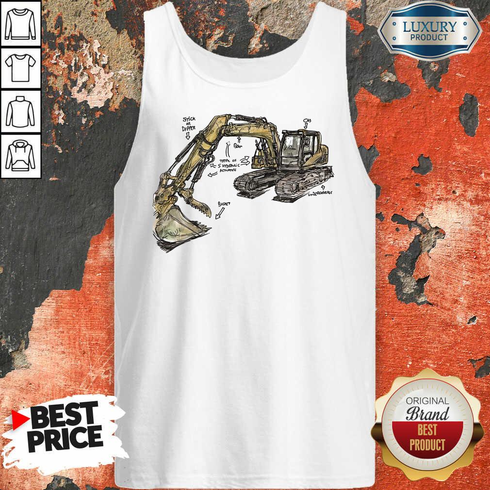 Bulldozer Anatomy Tank Top