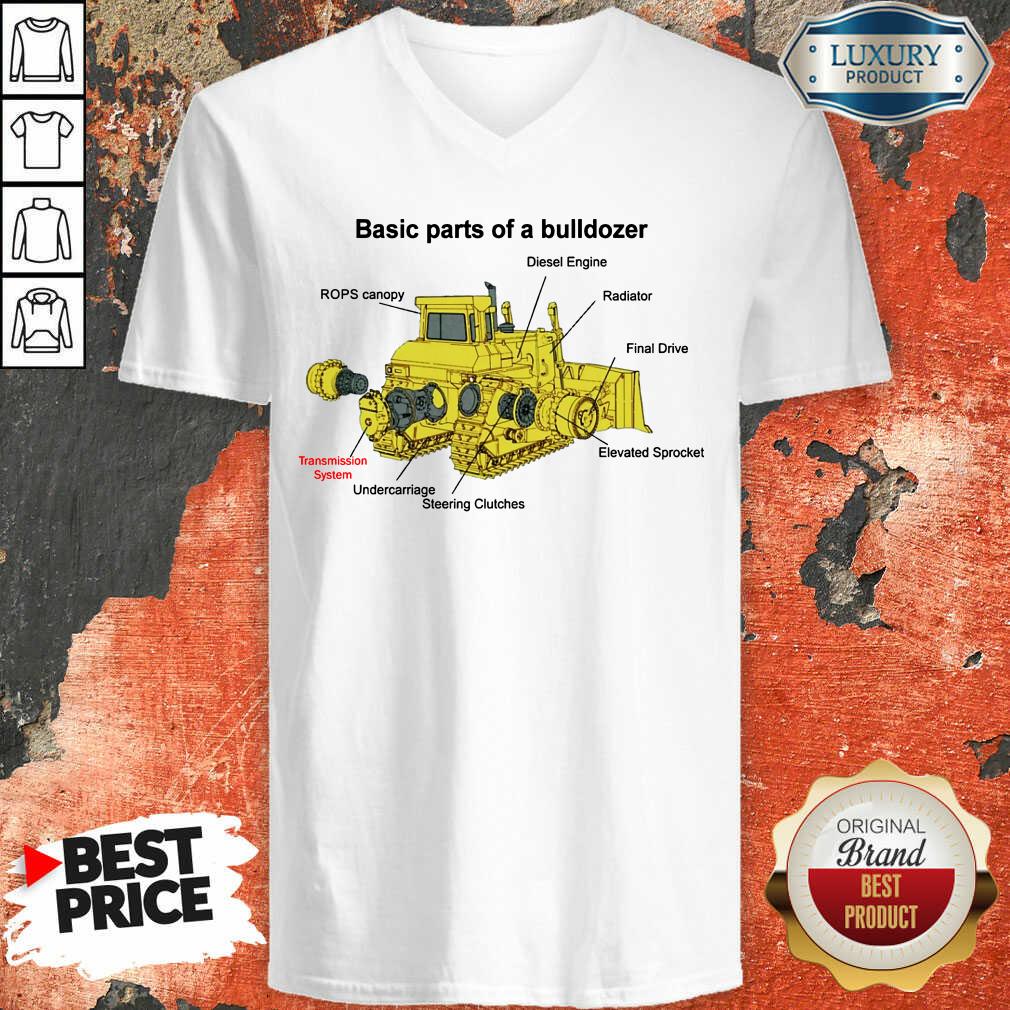 Bulldozer Anatomy  V-neck