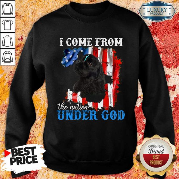 Cocker Spaniel American The Nation Under God Sweatshirt