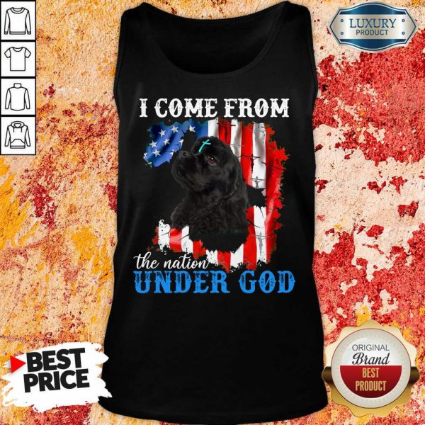 Cocker Spaniel American The Nation Under God Tank Top