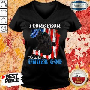 Cocker Spaniel American The Nation Under God V-neck