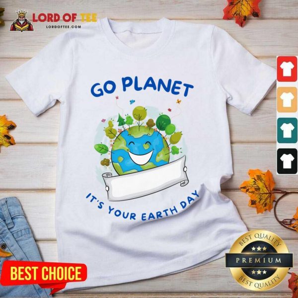Go Planet It's Your Earth Day V-neck