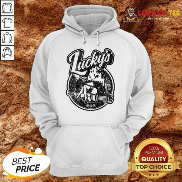 Lucky's Vintage Auto Distressed Hoodie