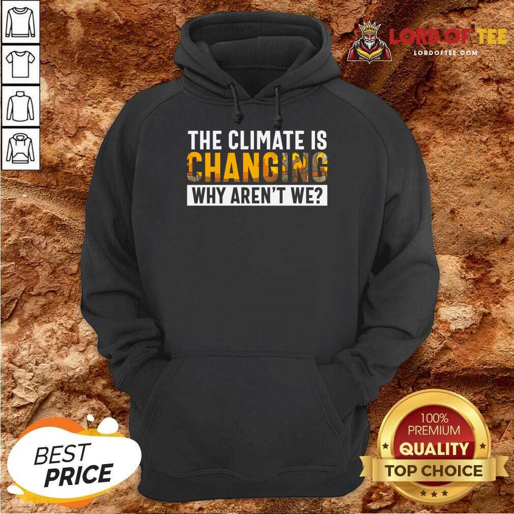 The Climate Is Changing Why Aren't We Hoodie
