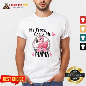 Flamingo My Flock Calls Me Mama Shirt