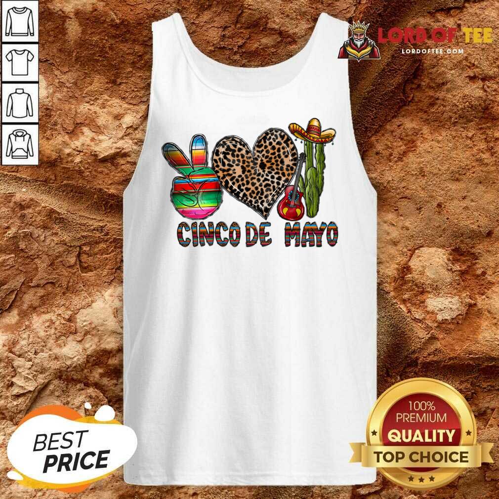 Peace Love Cinco De Mayo Tank Top